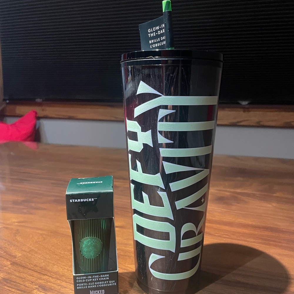 Starbucks Green Glow Keychain